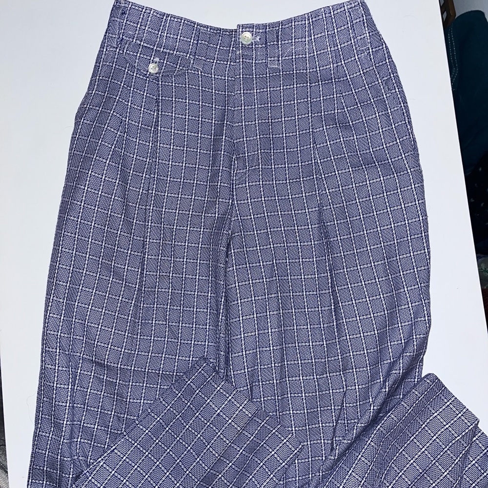 Plaid Periwinkle Pants
